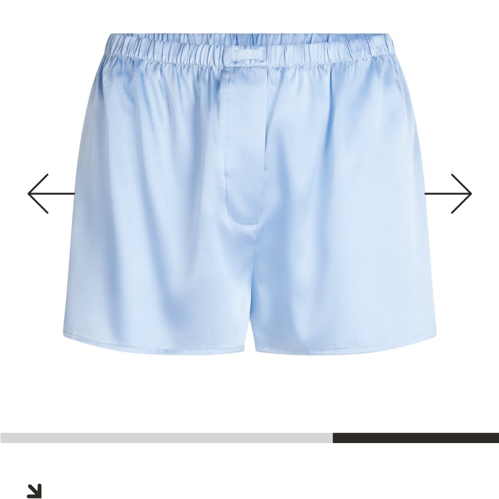 SKIMS Silk Boxer - Glacier